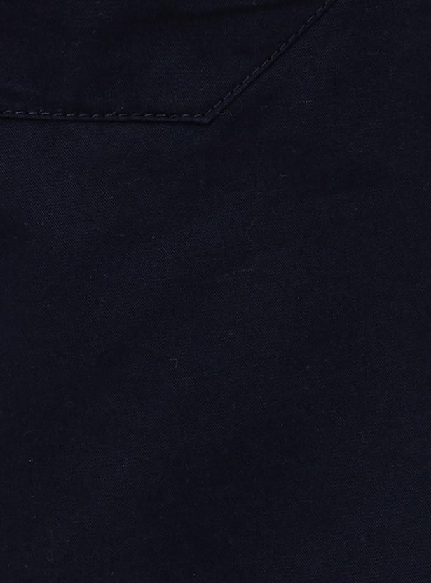 Men Solid Bermuda Shorts