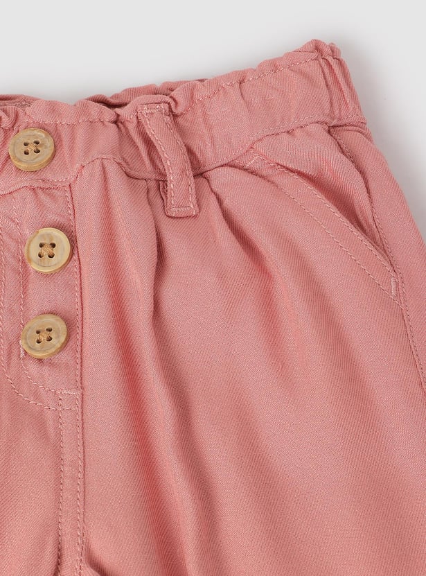 Boys Solid Woven Trousers