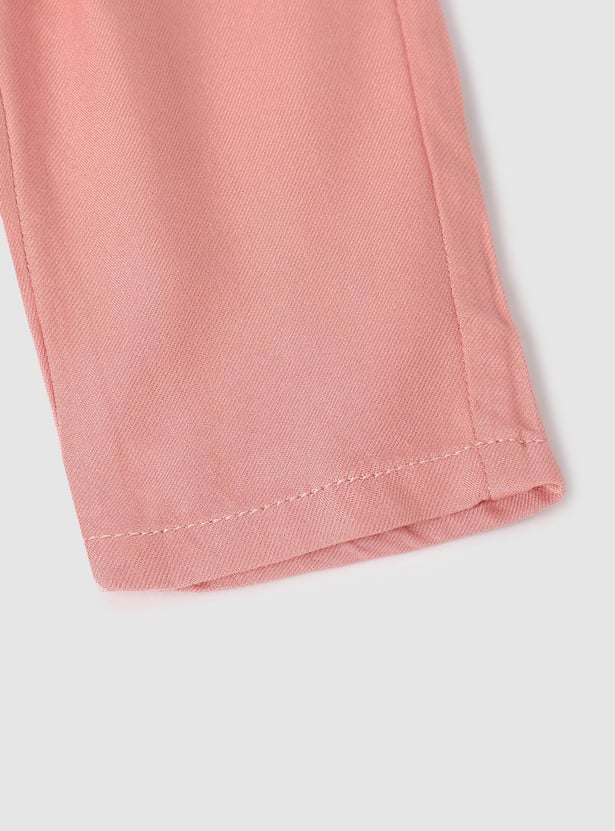 Boys Solid Woven Trousers