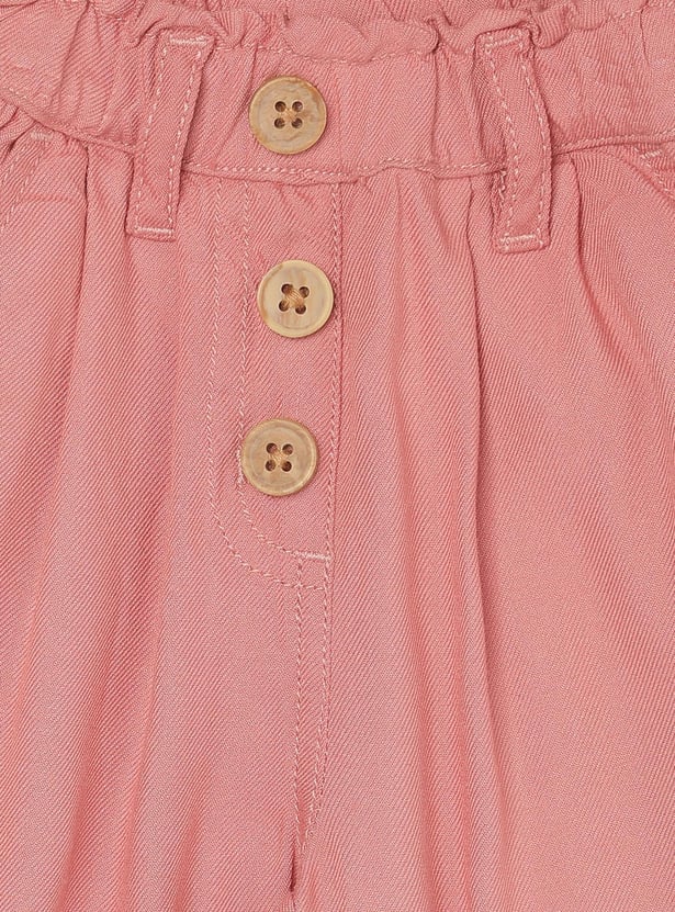 Boys Solid Woven Trousers