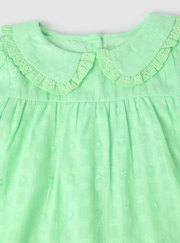 Girls Dobby Woven Top