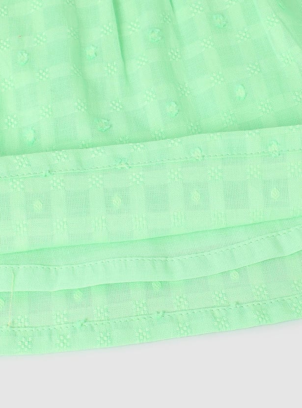 Girls Dobby Woven Top