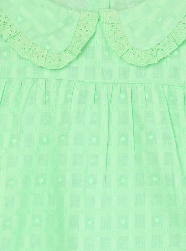 Girls Dobby Woven Top