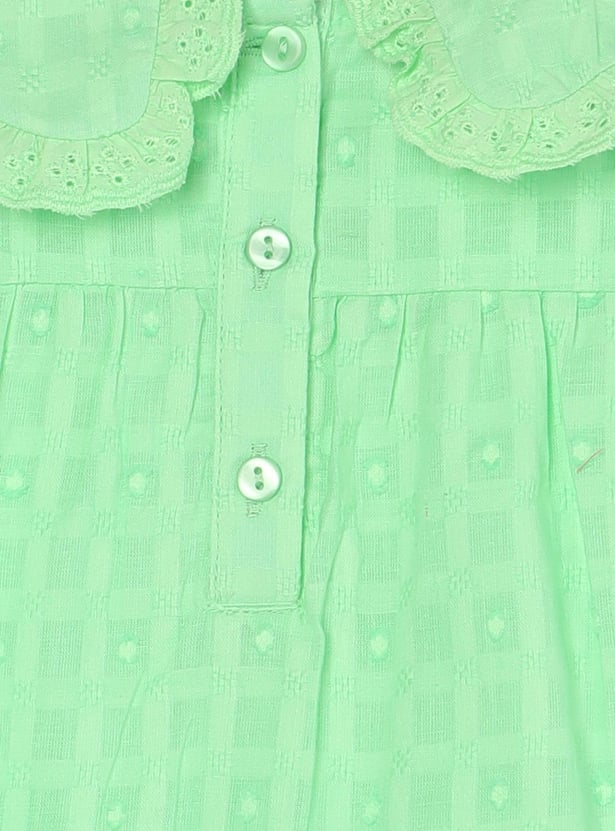 Girls Dobby Woven Top