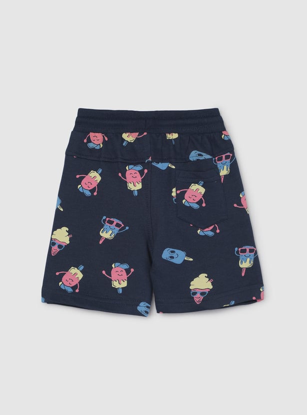 Boys Printed Knitted Shorts