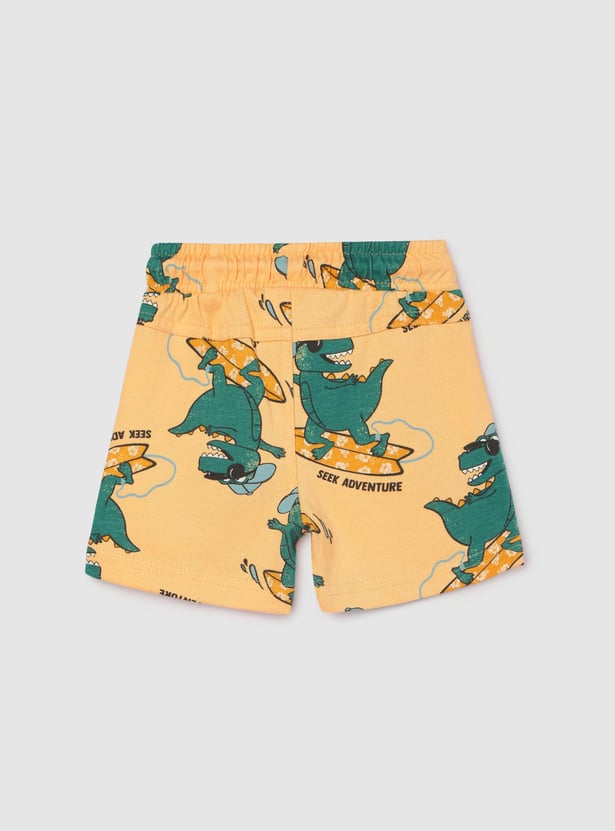 Boys Printed Shorts Set