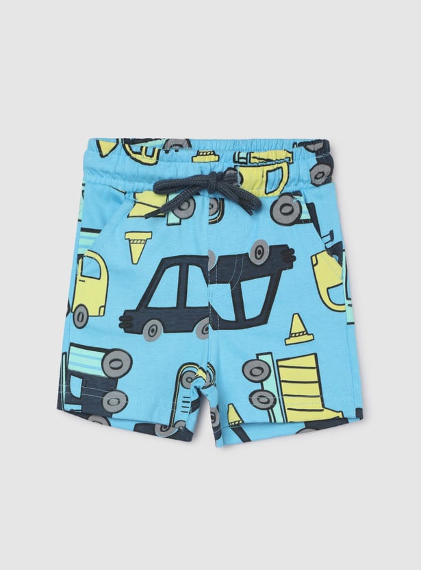 Boys Printed Shorts Set