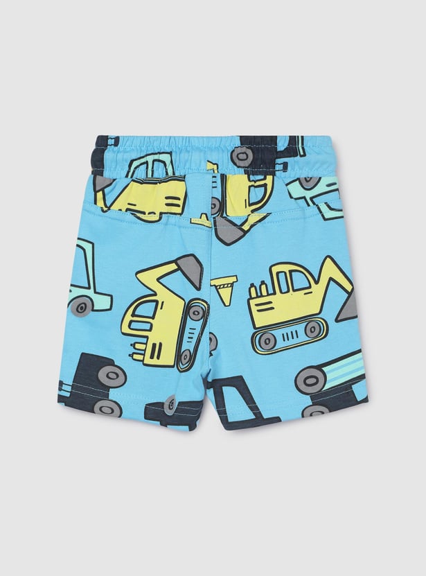 Boys Printed Shorts Set