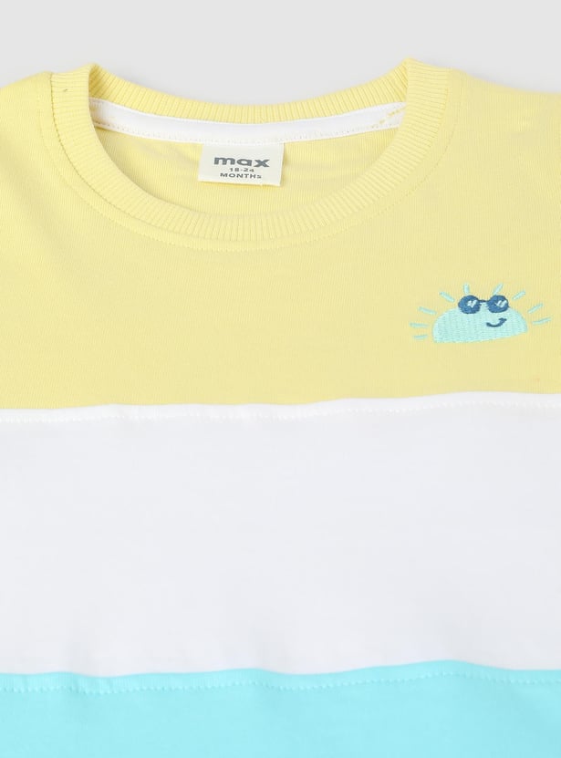 Boys Colourblock Shorts Set