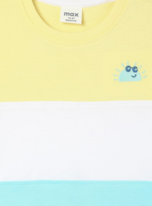 Boys Colourblock Shorts Set