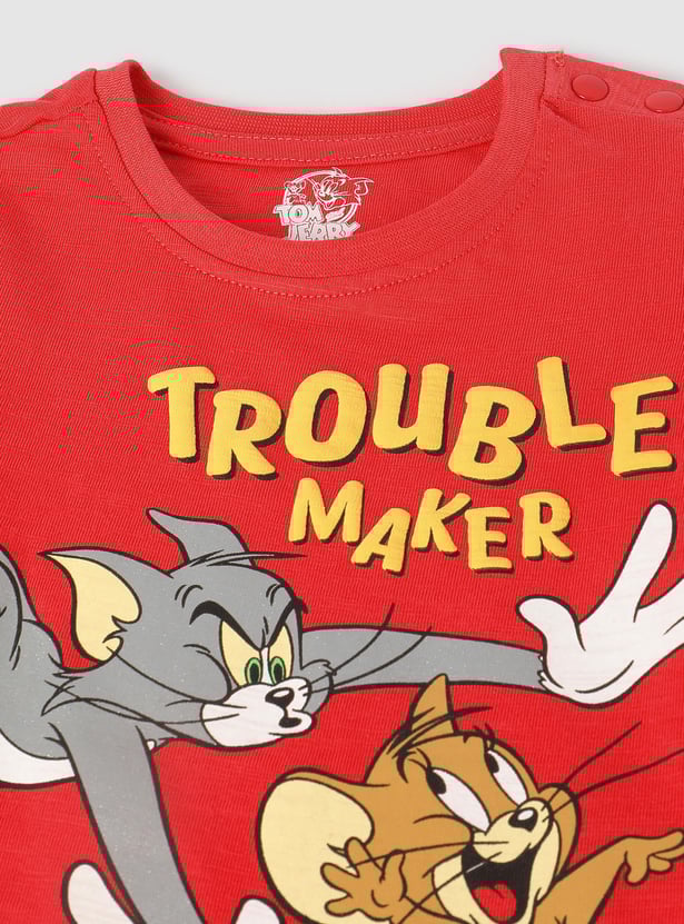 Boys Tom & Jerry Printed T-shirt