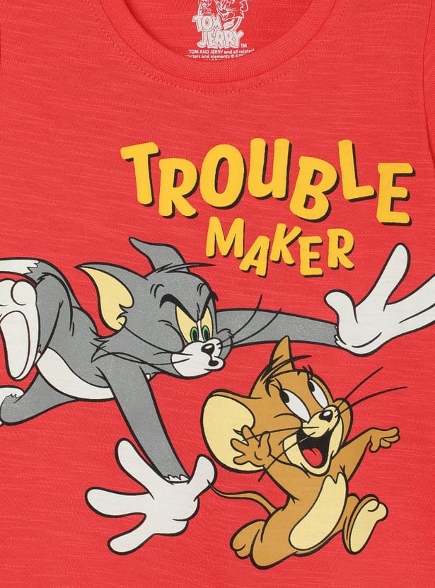 Boys Tom & Jerry Printed T-shirt