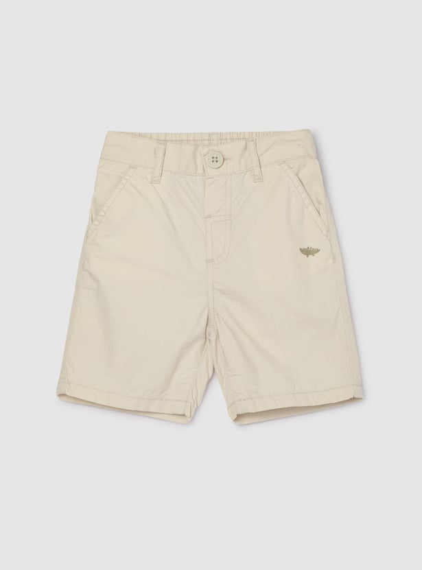 Boys Solid Regular Shorts