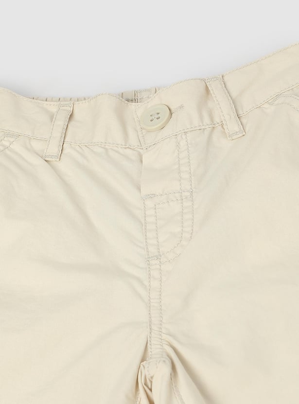 Boys Solid Regular Shorts