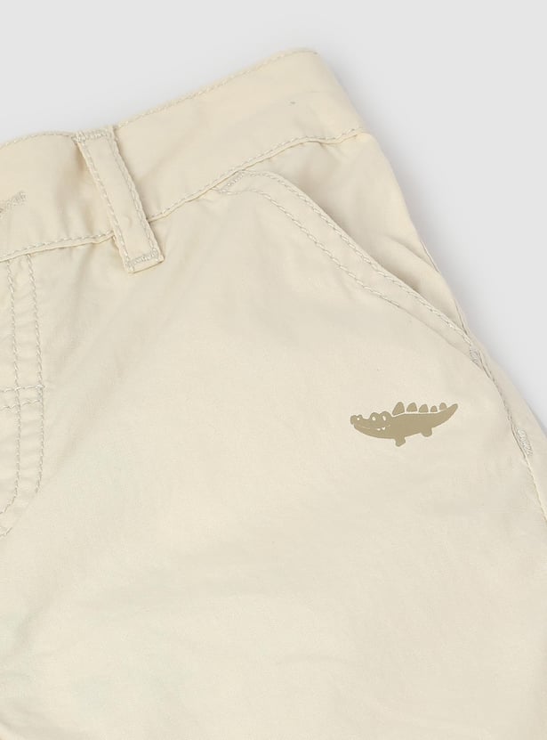 Boys Solid Regular Shorts