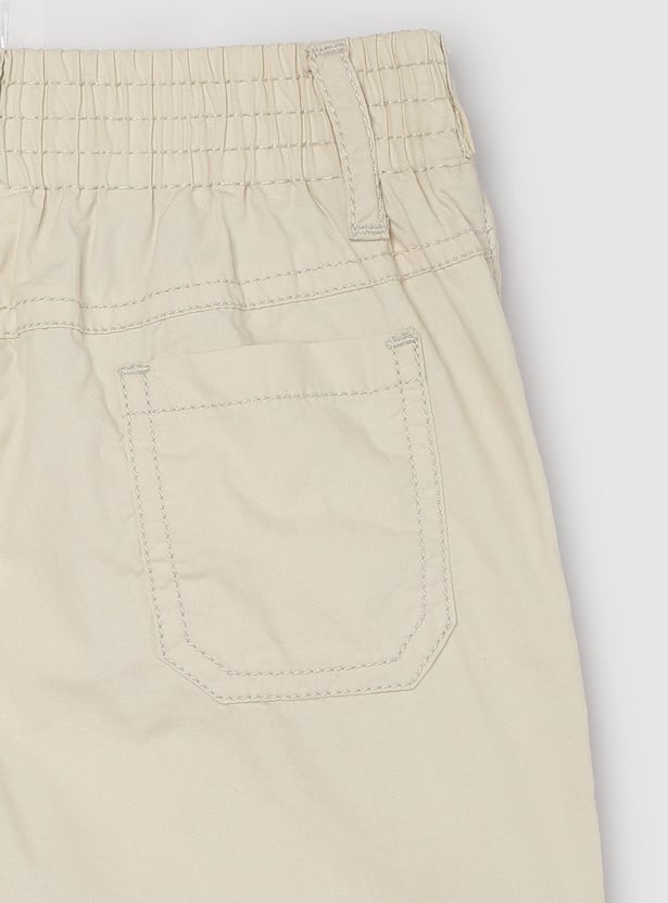 Boys Solid Regular Shorts