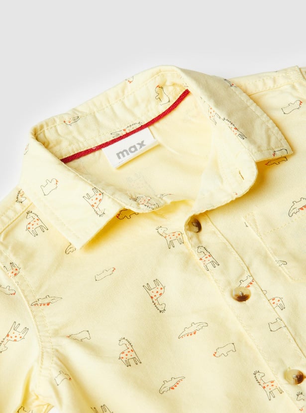 Boys All-Over Printed Shirt