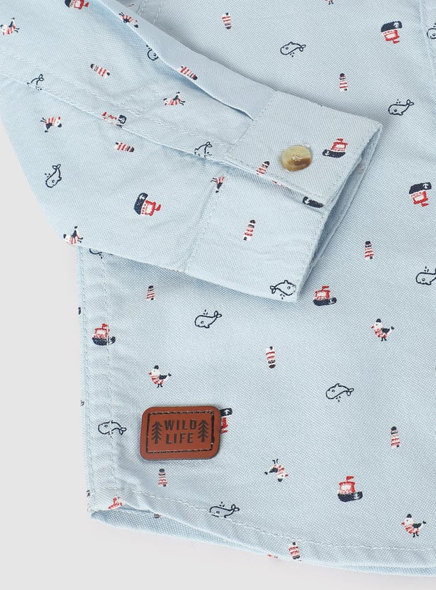 Boys Printed Casual Shirt