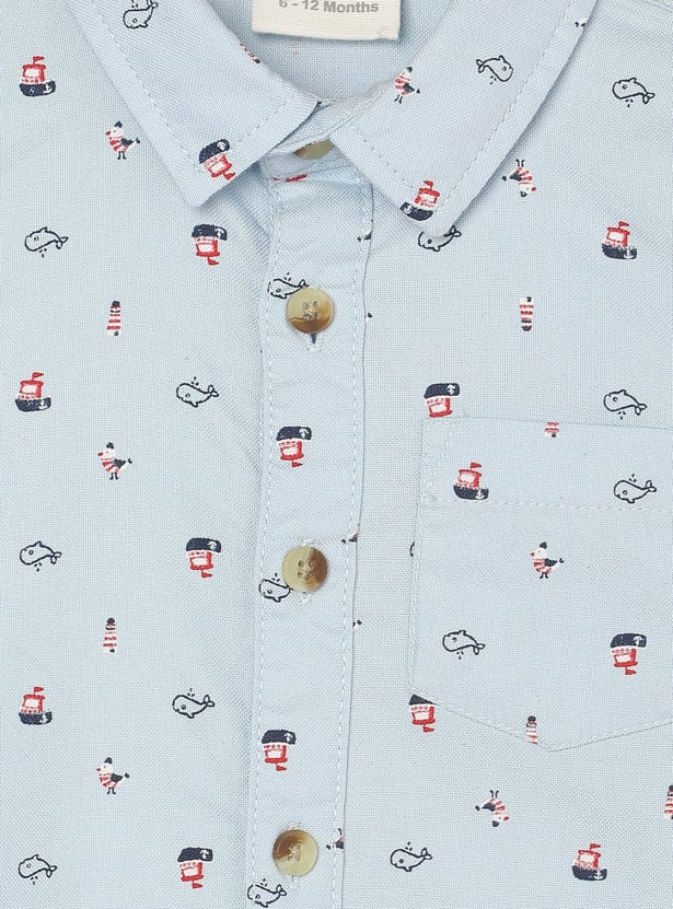 Boys Printed Casual Shirt