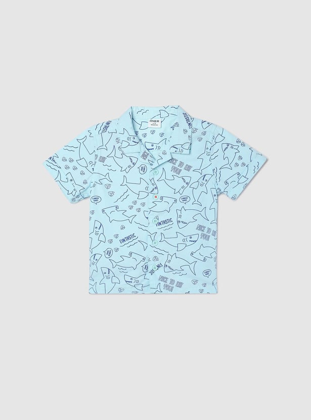 Boys All-Over Printed Shirt