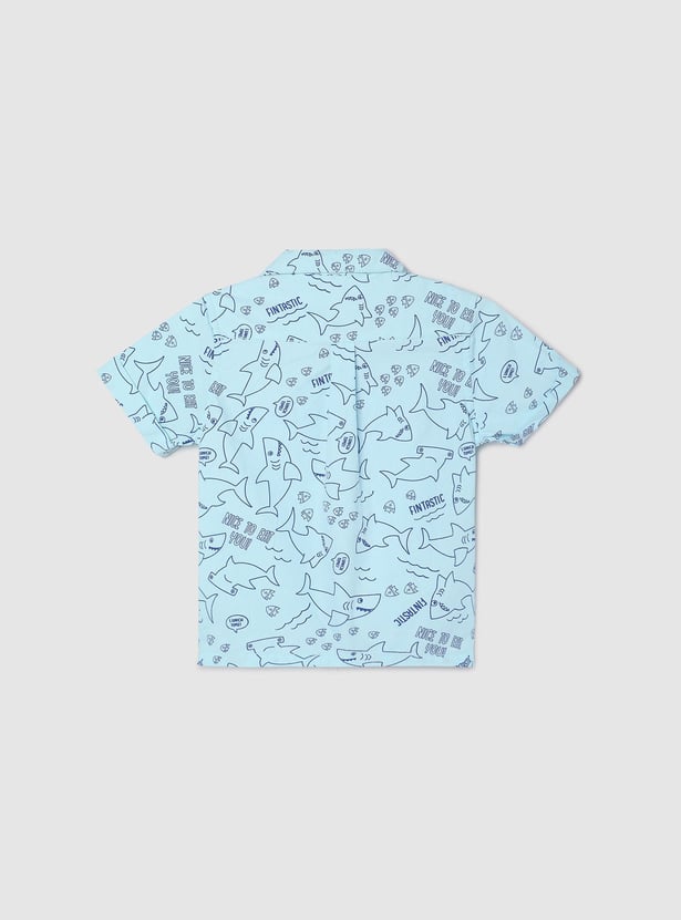 Boys All-Over Printed Shirt