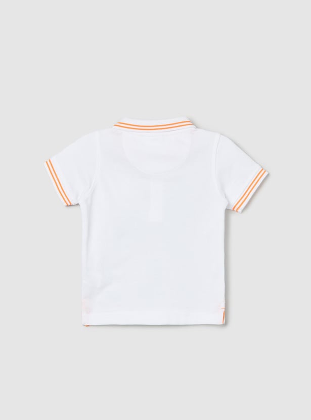 Boys Solid Polo T-shirt