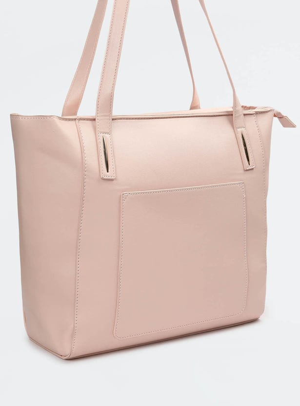 Women Solid Tote Bag