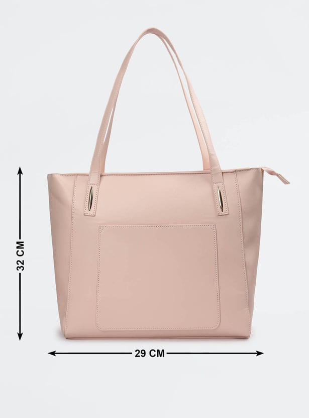 Women Solid Tote Bag