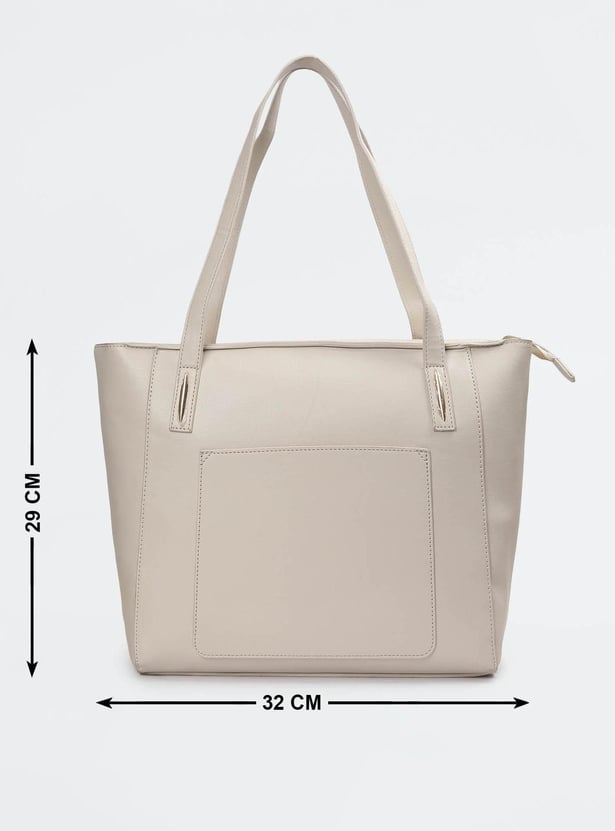 Women Solid Tote Bag