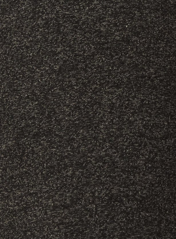 Men Heathered Knit Lounge Shorts