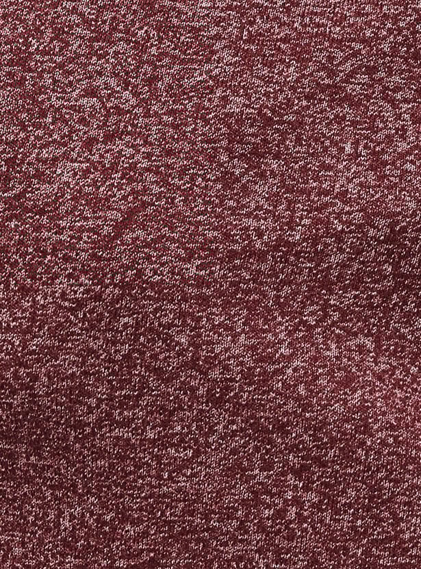 Men Heathered Knit Lounge Shorts