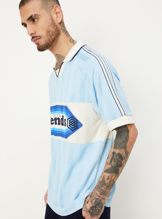 Men Printed Polo T-shirt