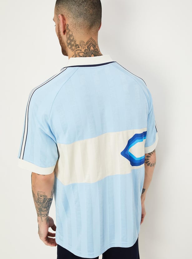 Men Printed Polo T-shirt