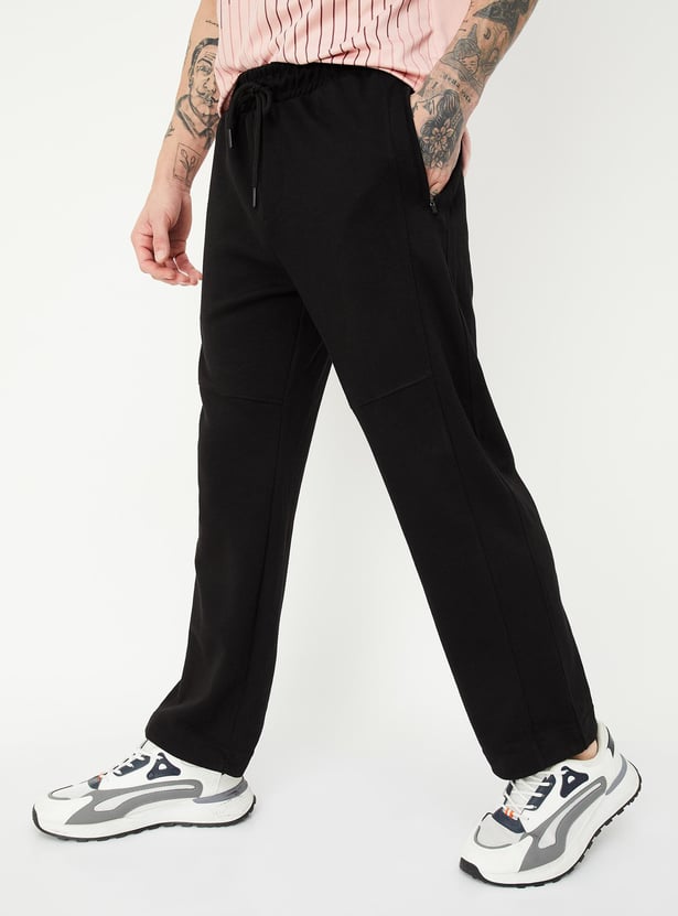 Men Solid Athleisure Track Pants