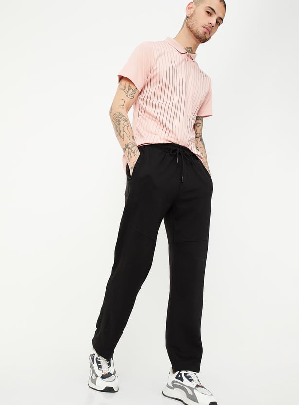 Men Solid Athleisure Track Pants