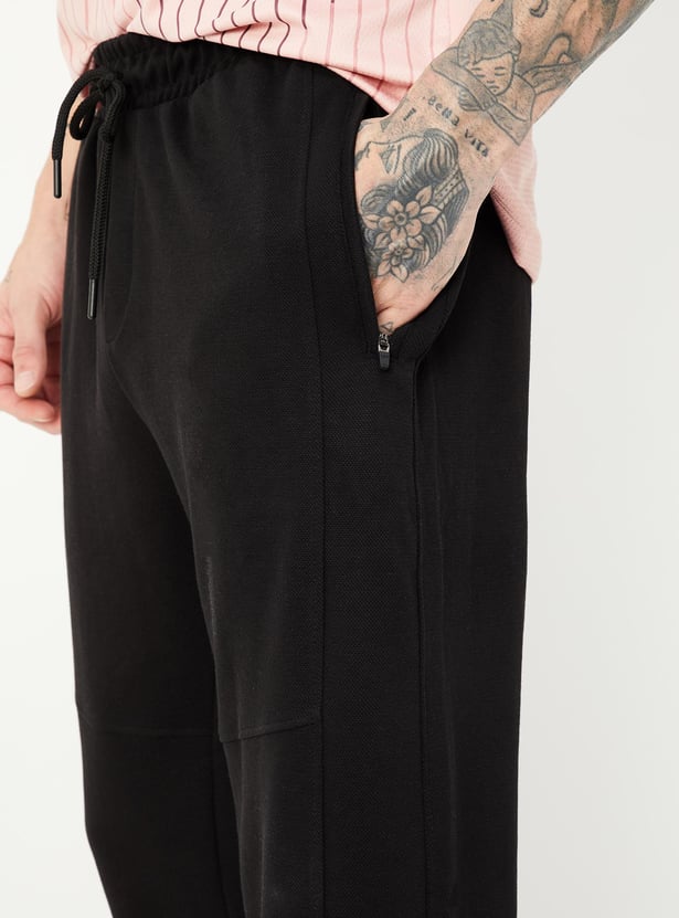 Men Solid Athleisure Track Pants