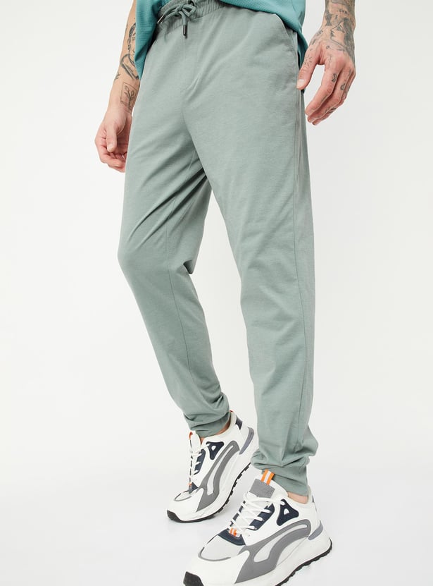 Men Solid Athleisure Joggers