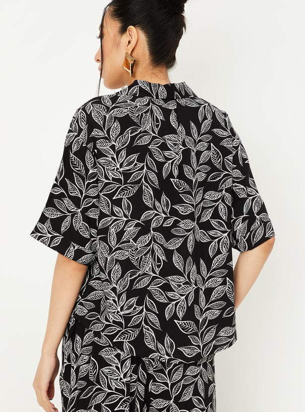 Women Printed Boxy Shirt