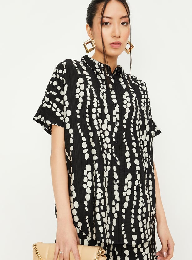 Women Printed Extended Sleeves Shirt