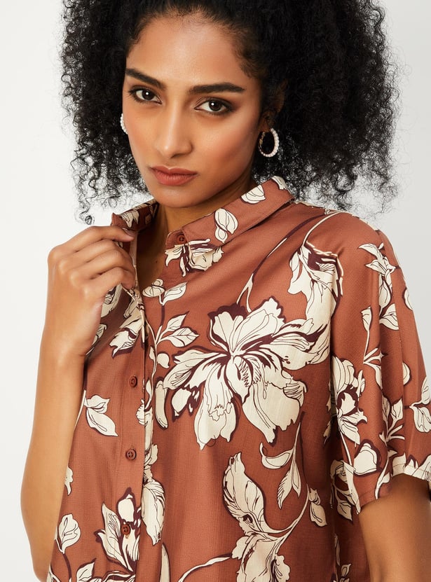 Women Printed Extended Sleeves Shirt