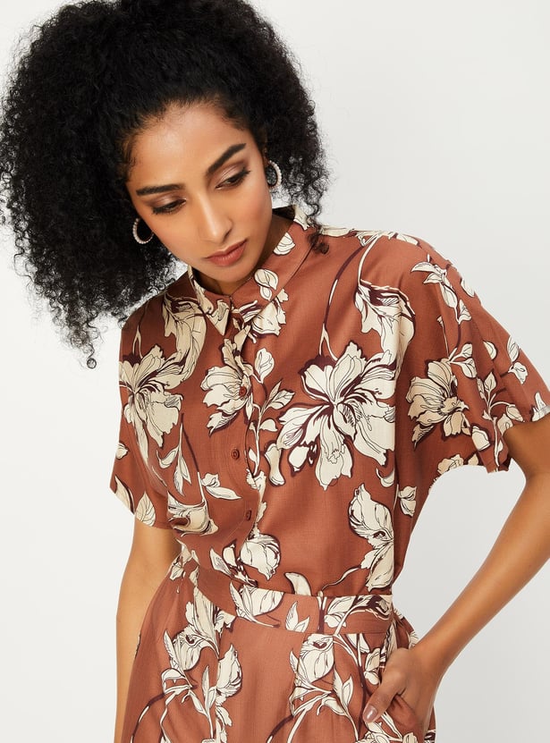 Women Printed Extended Sleeves Shirt