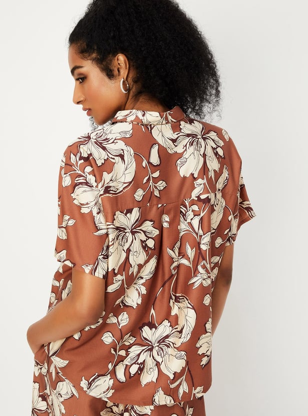 Women Printed Extended Sleeves Shirt