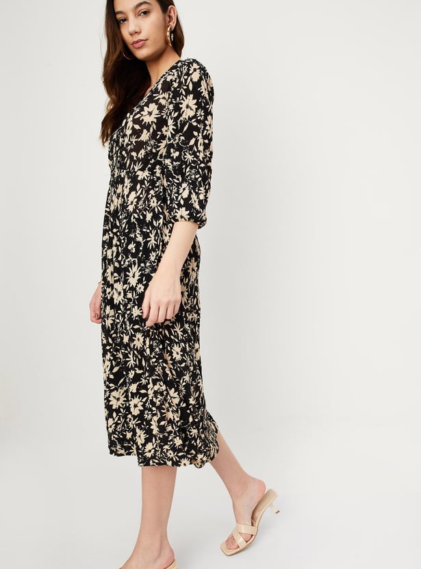 Women Printed Midi Dress