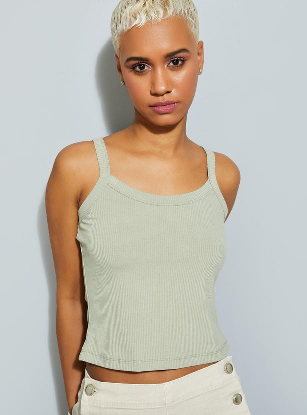 URB_N Women Lace Top With Cropped Tank