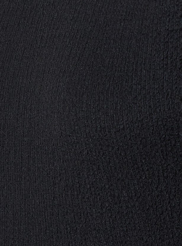 URB_N Women Textured Fit & Flare Dress