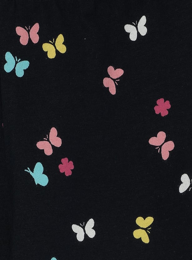 Girls Printed Full-Length Leggings