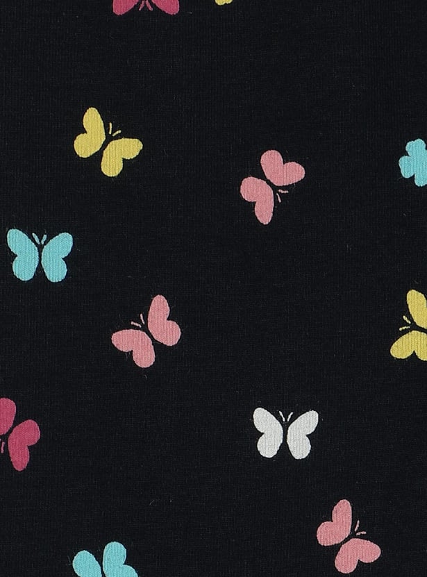 Girls Printed Full-Length Leggings