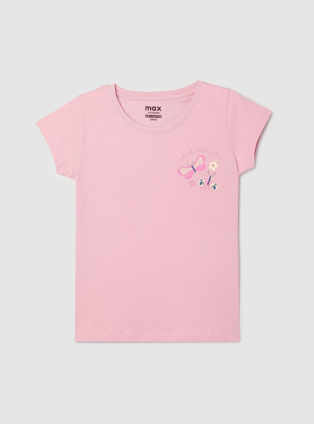 Girls Graphic Printed T-shirt