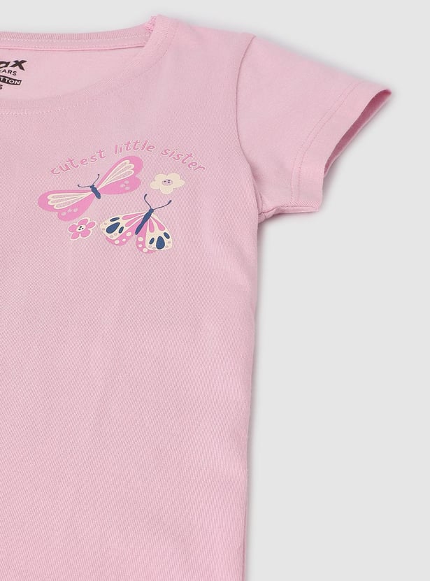 Girls Graphic Printed T-shirt