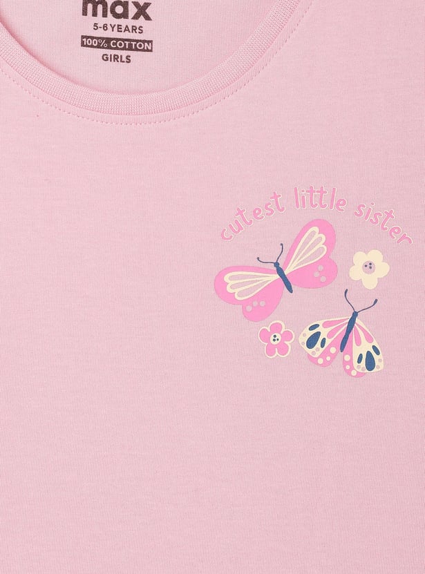 Girls Graphic Printed T-shirt